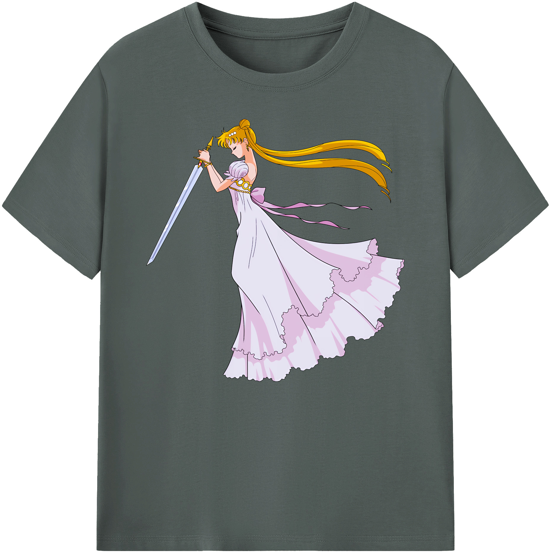 （画像用） 美少女戦士セーラームーン 愛野 美奈子 あいの みなこ Sailor Moon Aino Minako 綿100％ メンズ半袖Tシャツ｜肌触りやわらか＆通気性